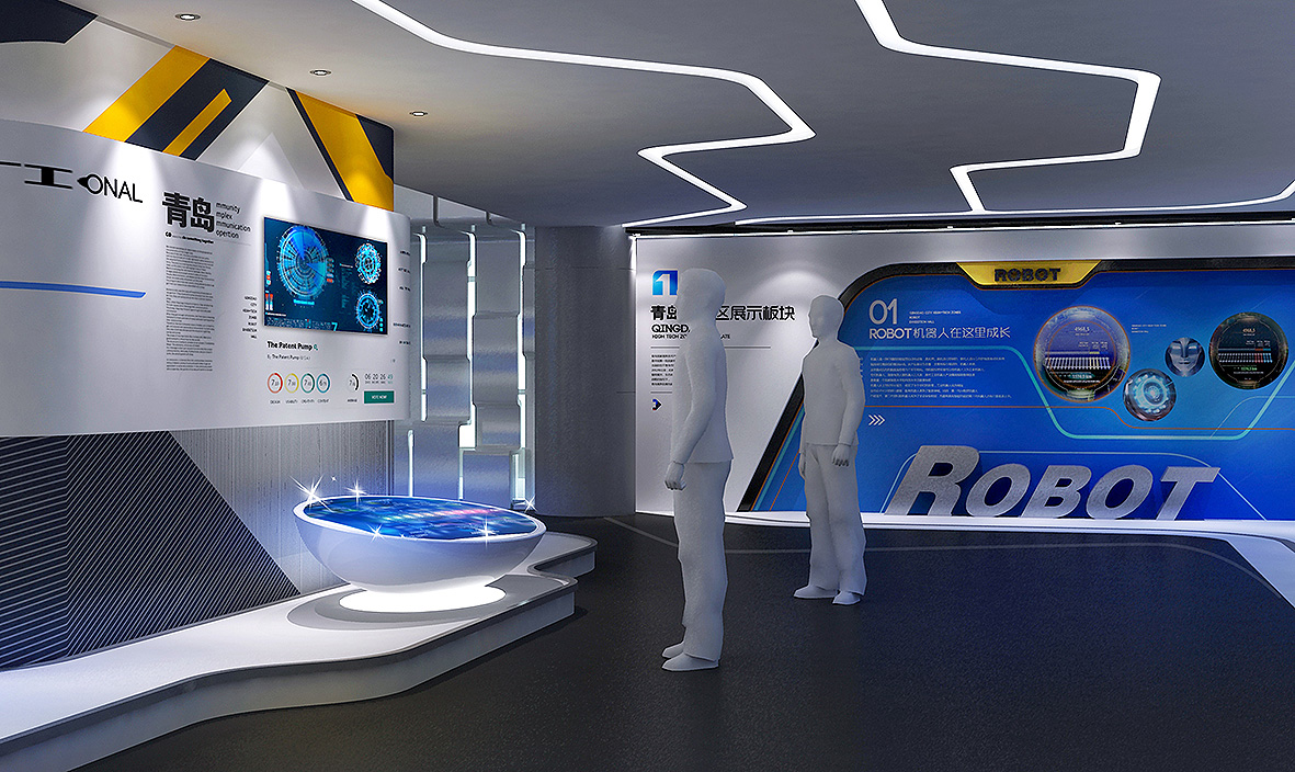 青岛机器人展厅|展厅设计,展馆设计,安全体验馆设计