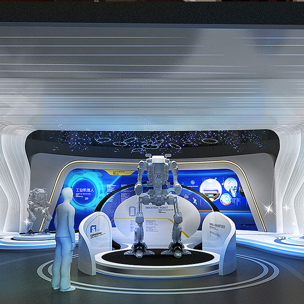 青岛机器人展厅|展厅设计,展馆设计,安全体验馆设计